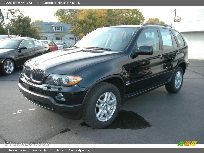 Black Sapphire Metallic / Black 2006 BMW X5 3.0i