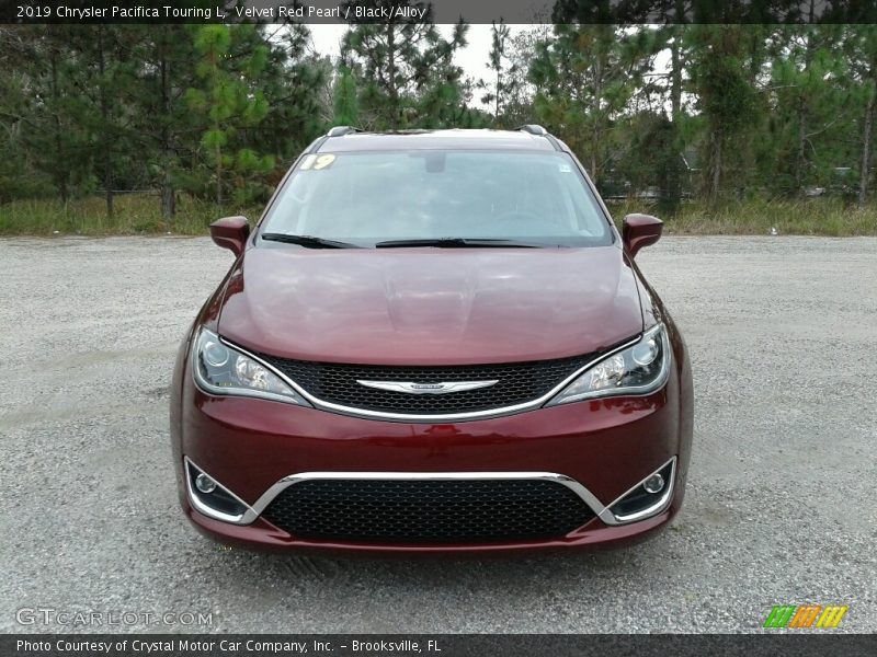 Velvet Red Pearl / Black/Alloy 2019 Chrysler Pacifica Touring L