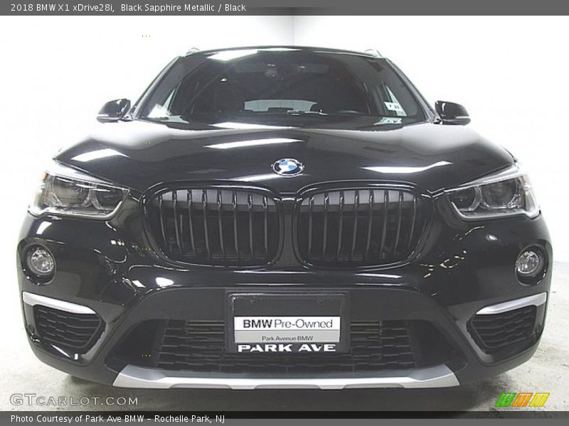 Black Sapphire Metallic / Black 2018 BMW X1 xDrive28i