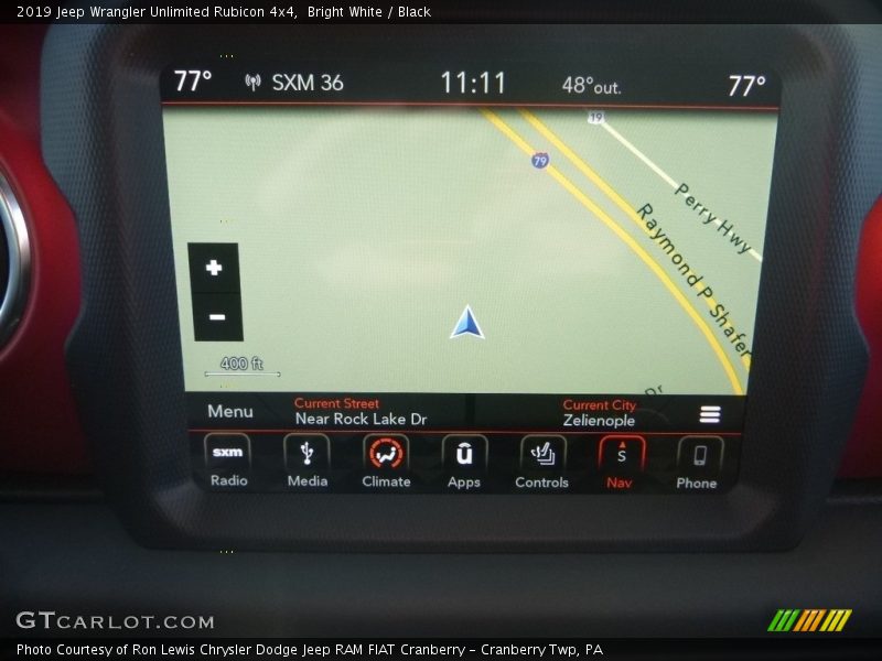 Navigation of 2019 Wrangler Unlimited Rubicon 4x4