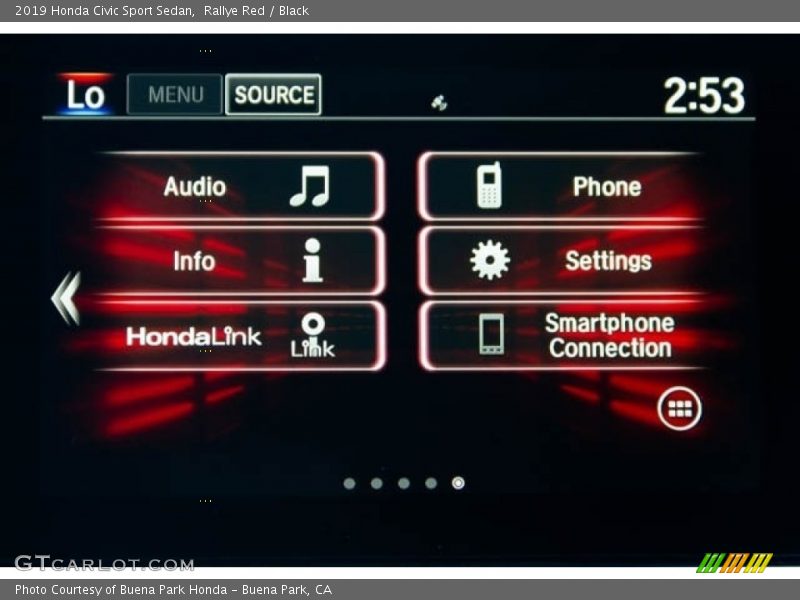 Rallye Red / Black 2019 Honda Civic Sport Sedan