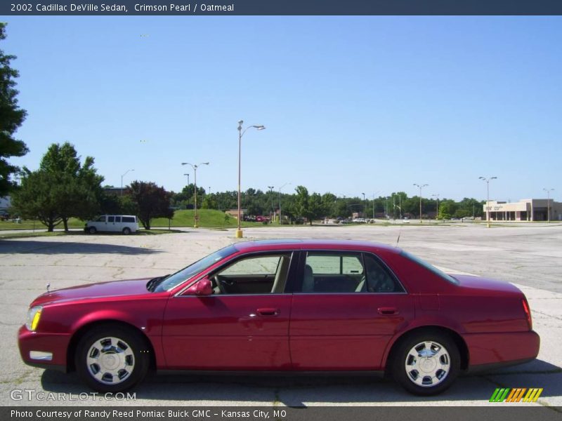 Crimson Pearl / Oatmeal 2002 Cadillac DeVille Sedan