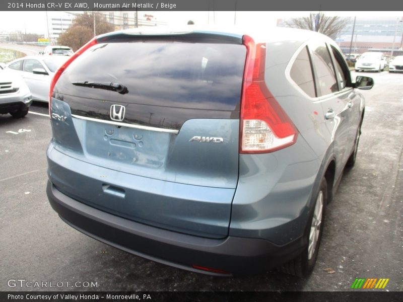 Mountain Air Metallic / Beige 2014 Honda CR-V EX AWD