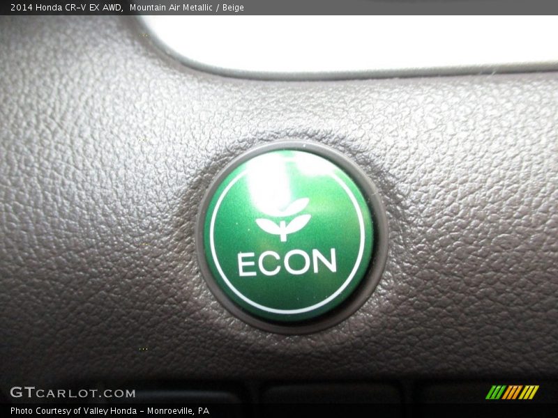 Mountain Air Metallic / Beige 2014 Honda CR-V EX AWD