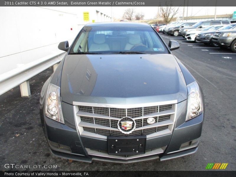 Evolution Green Metallic / Cashmere/Cocoa 2011 Cadillac CTS 4 3.0 AWD Sedan