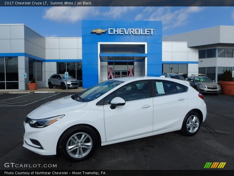 Summit White / Jet Black 2017 Chevrolet Cruze LT