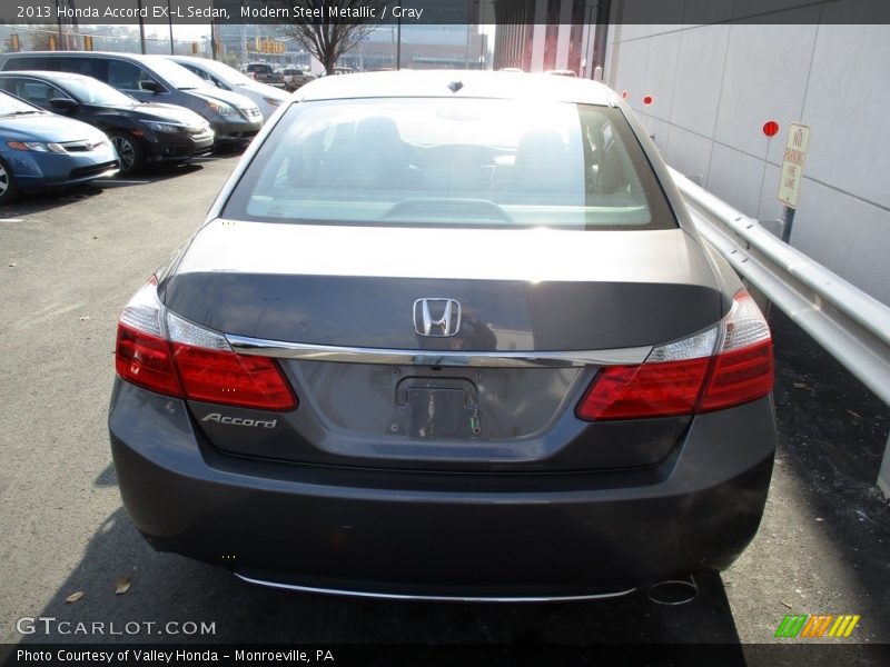 Modern Steel Metallic / Gray 2013 Honda Accord EX-L Sedan