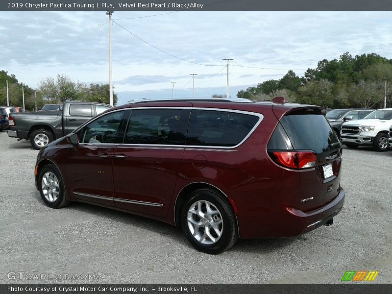 Velvet Red Pearl / Black/Alloy 2019 Chrysler Pacifica Touring L Plus