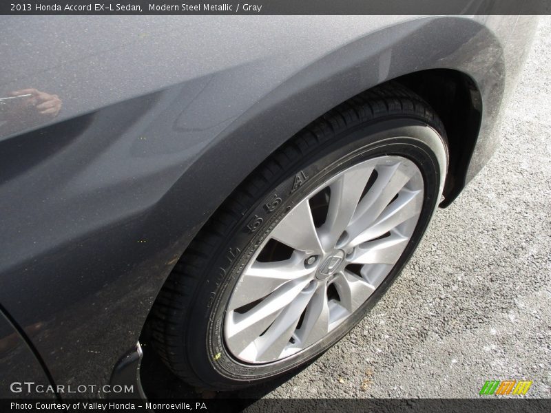 Modern Steel Metallic / Gray 2013 Honda Accord EX-L Sedan