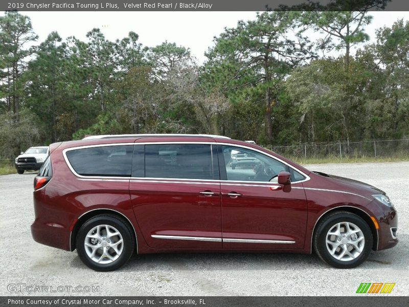 Velvet Red Pearl / Black/Alloy 2019 Chrysler Pacifica Touring L Plus