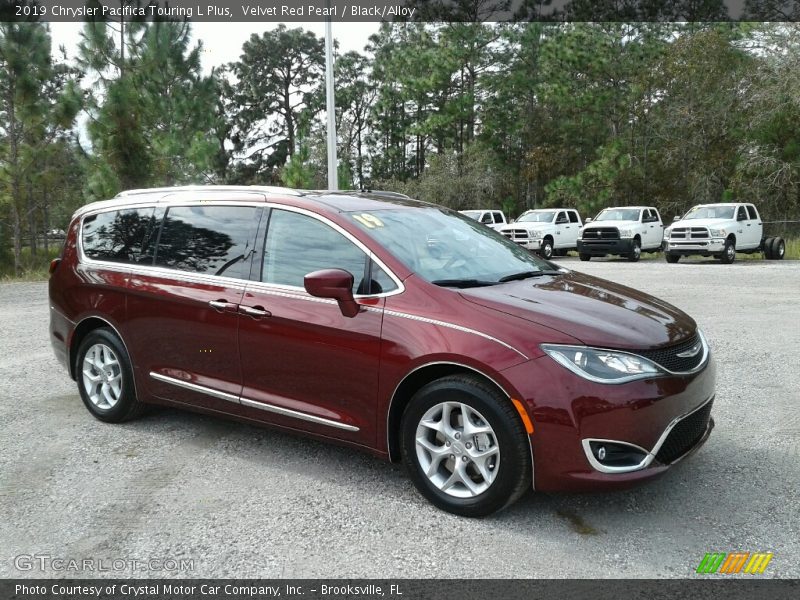 Velvet Red Pearl / Black/Alloy 2019 Chrysler Pacifica Touring L Plus