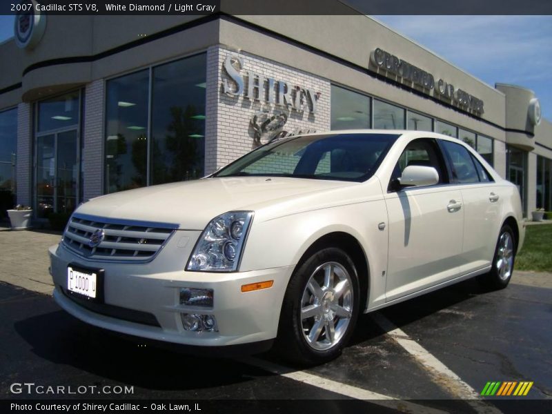 White Diamond / Light Gray 2007 Cadillac STS V8