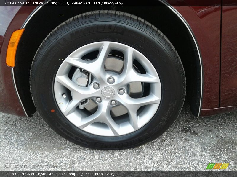 Velvet Red Pearl / Black/Alloy 2019 Chrysler Pacifica Touring L Plus