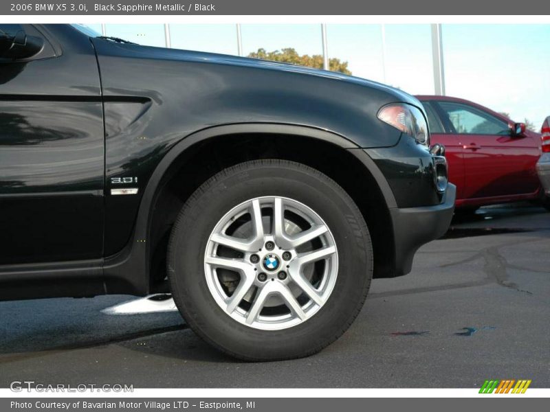 Black Sapphire Metallic / Black 2006 BMW X5 3.0i