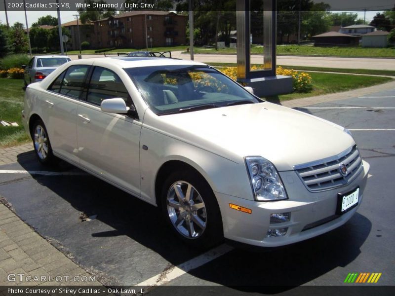 White Diamond / Light Gray 2007 Cadillac STS V8