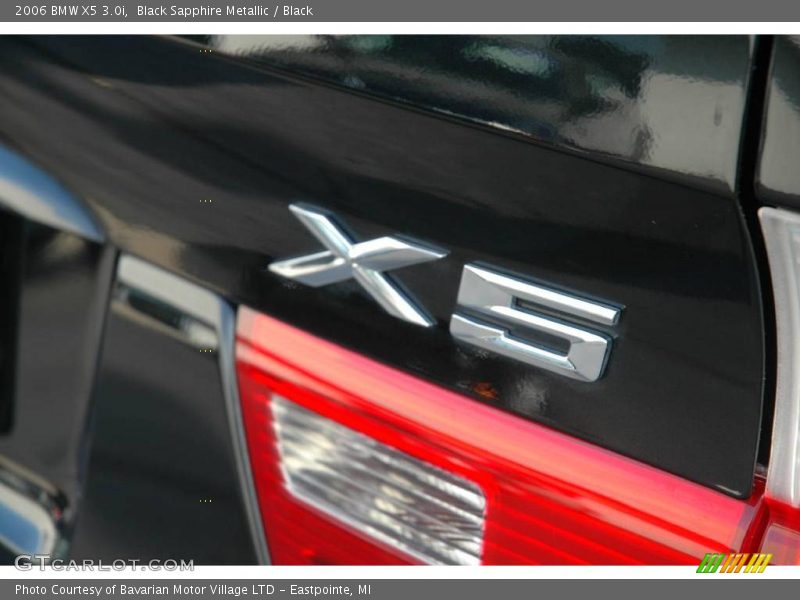 Black Sapphire Metallic / Black 2006 BMW X5 3.0i