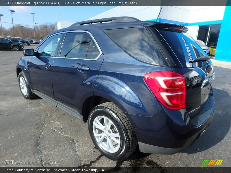Blue Velvet Metallic / Light Titanium/Jet Black 2017 Chevrolet Equinox LT AWD