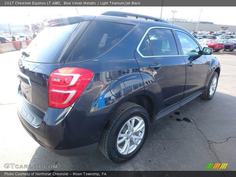 Blue Velvet Metallic / Light Titanium/Jet Black 2017 Chevrolet Equinox LT AWD