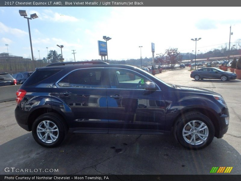 Blue Velvet Metallic / Light Titanium/Jet Black 2017 Chevrolet Equinox LT AWD