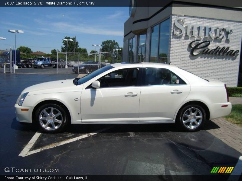 White Diamond / Light Gray 2007 Cadillac STS V8