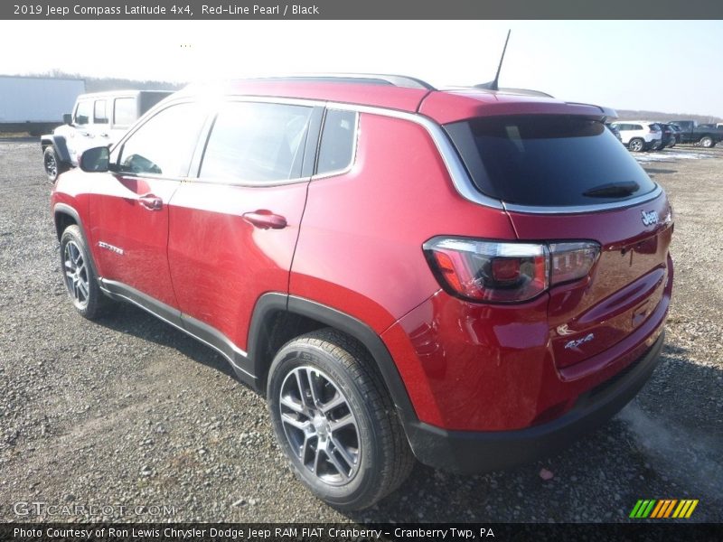 Red-Line Pearl / Black 2019 Jeep Compass Latitude 4x4