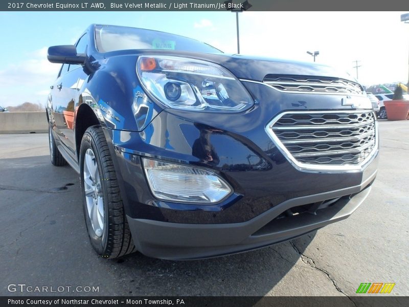 Blue Velvet Metallic / Light Titanium/Jet Black 2017 Chevrolet Equinox LT AWD