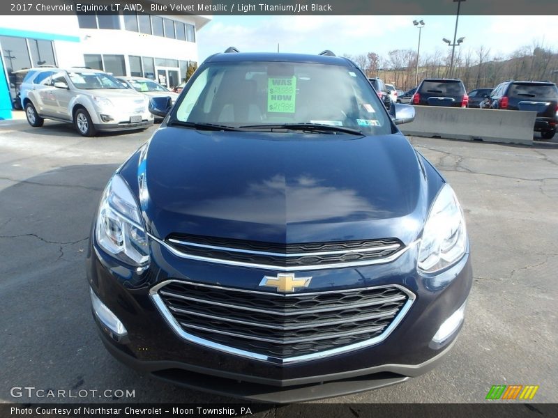Blue Velvet Metallic / Light Titanium/Jet Black 2017 Chevrolet Equinox LT AWD