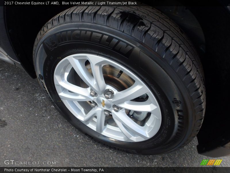 Blue Velvet Metallic / Light Titanium/Jet Black 2017 Chevrolet Equinox LT AWD