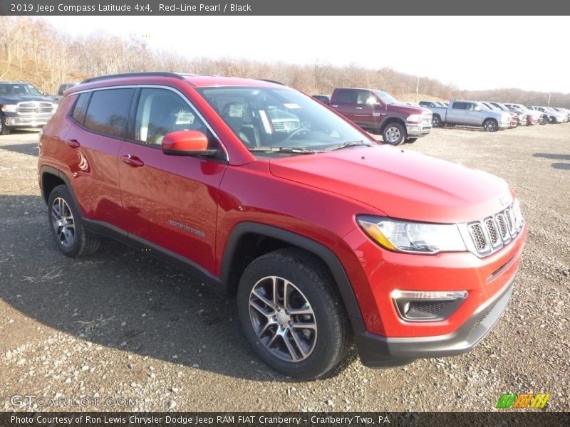 Red-Line Pearl / Black 2019 Jeep Compass Latitude 4x4