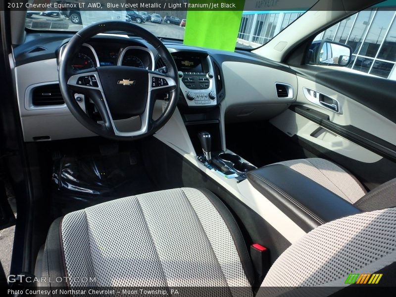 Blue Velvet Metallic / Light Titanium/Jet Black 2017 Chevrolet Equinox LT AWD