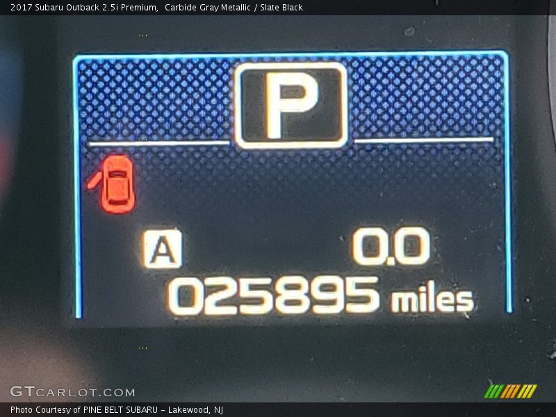 Carbide Gray Metallic / Slate Black 2017 Subaru Outback 2.5i Premium