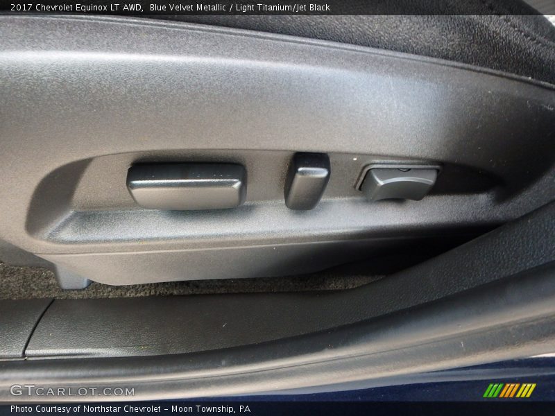Blue Velvet Metallic / Light Titanium/Jet Black 2017 Chevrolet Equinox LT AWD