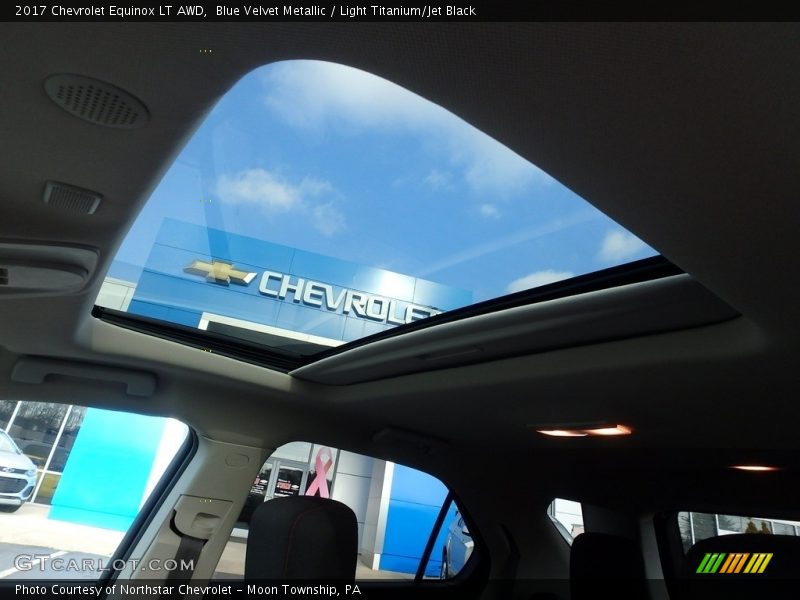 Blue Velvet Metallic / Light Titanium/Jet Black 2017 Chevrolet Equinox LT AWD