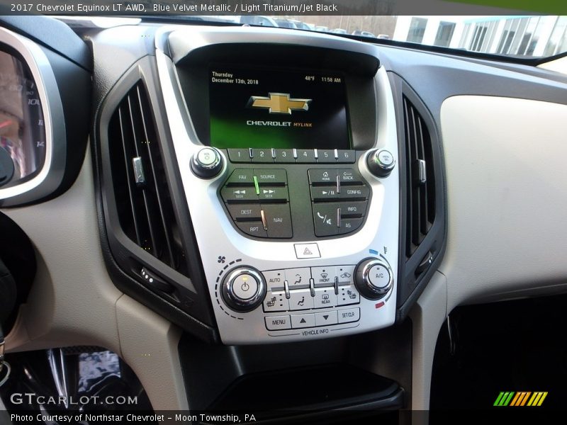 Blue Velvet Metallic / Light Titanium/Jet Black 2017 Chevrolet Equinox LT AWD