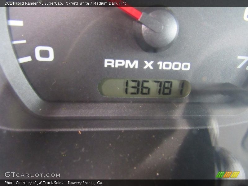 Oxford White / Medium Dark Flint 2011 Ford Ranger XL SuperCab