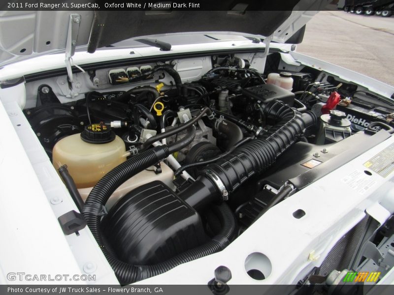 Oxford White / Medium Dark Flint 2011 Ford Ranger XL SuperCab