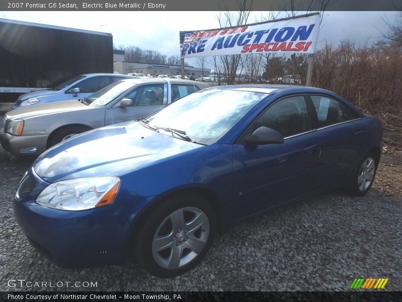Electric Blue Metallic / Ebony 2007 Pontiac G6 Sedan