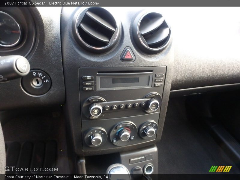 Electric Blue Metallic / Ebony 2007 Pontiac G6 Sedan