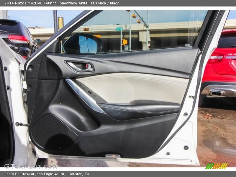 Snowflake White Pearl Mica / Black 2014 Mazda MAZDA6 Touring
