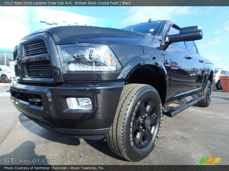 Brilliant Black Crystal Pearl / Black 2017 Ram 2500 Laramie Crew Cab 4x4