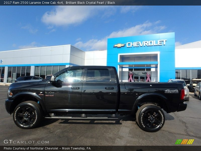 Brilliant Black Crystal Pearl / Black 2017 Ram 2500 Laramie Crew Cab 4x4