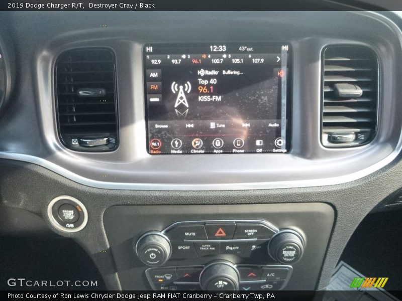Destroyer Gray / Black 2019 Dodge Charger R/T