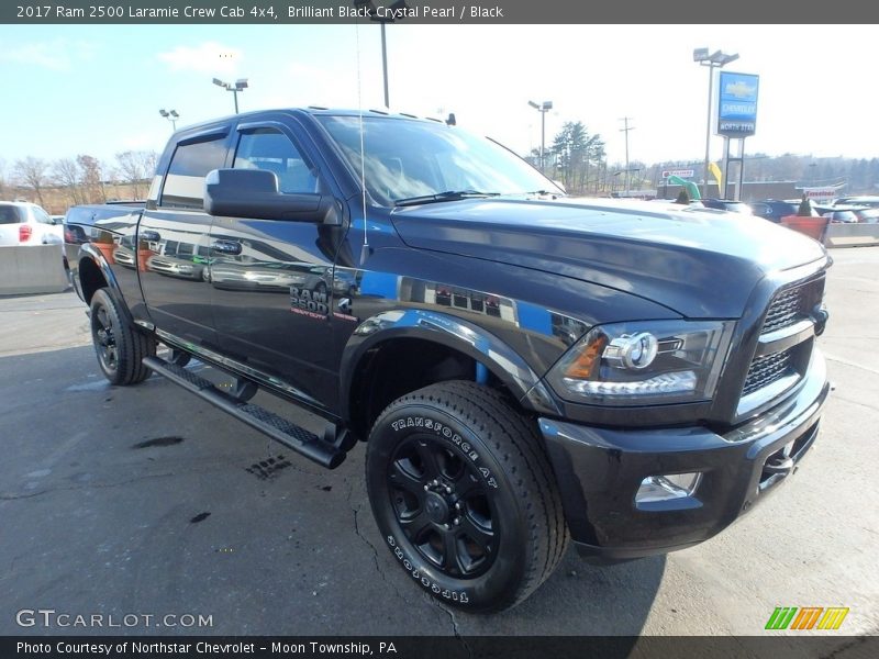 Brilliant Black Crystal Pearl / Black 2017 Ram 2500 Laramie Crew Cab 4x4
