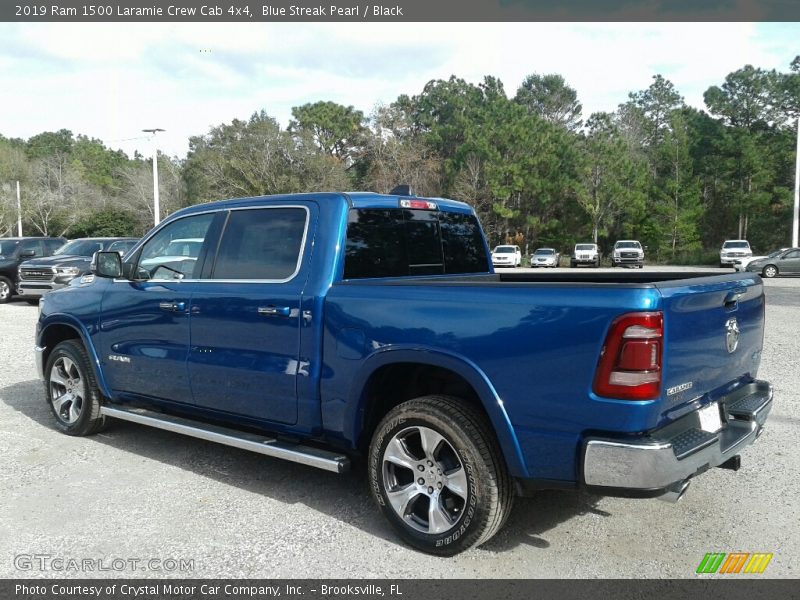 Blue Streak Pearl / Black 2019 Ram 1500 Laramie Crew Cab 4x4
