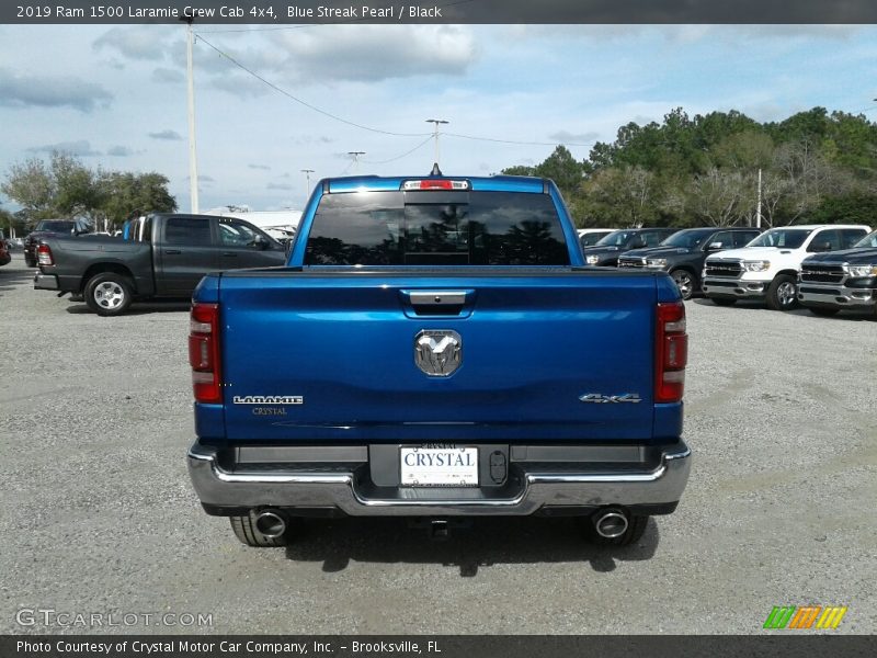 Blue Streak Pearl / Black 2019 Ram 1500 Laramie Crew Cab 4x4