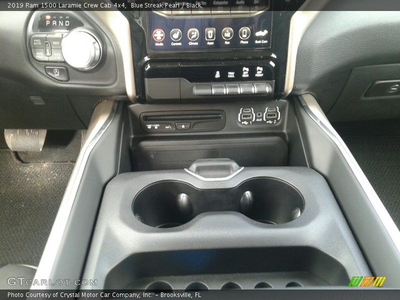 Blue Streak Pearl / Black 2019 Ram 1500 Laramie Crew Cab 4x4