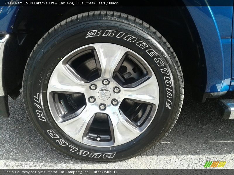 Blue Streak Pearl / Black 2019 Ram 1500 Laramie Crew Cab 4x4