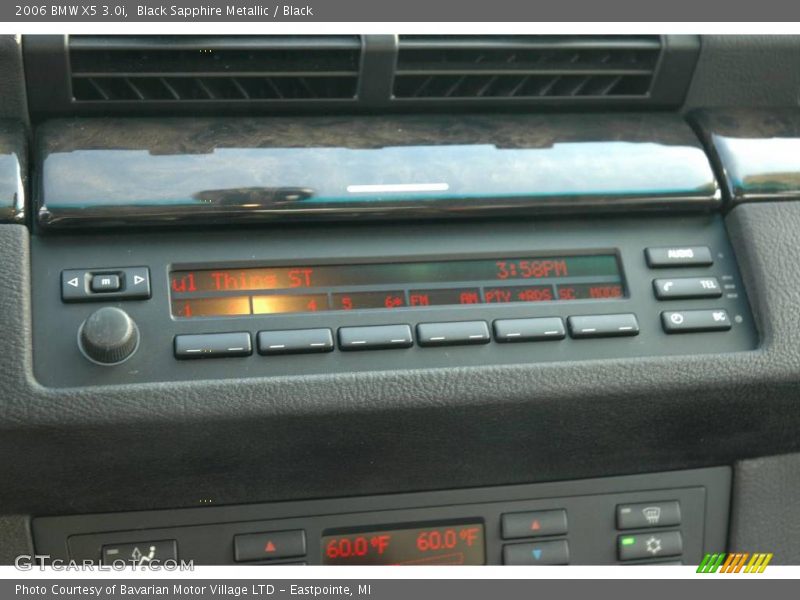 Black Sapphire Metallic / Black 2006 BMW X5 3.0i