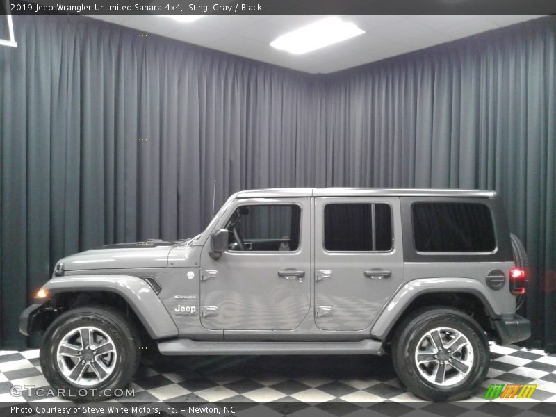 Sting-Gray / Black 2019 Jeep Wrangler Unlimited Sahara 4x4