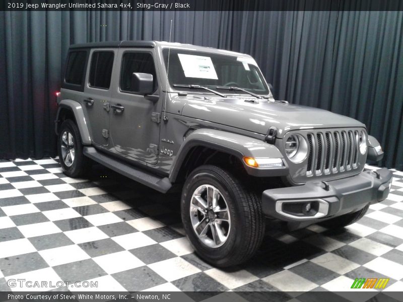 Sting-Gray / Black 2019 Jeep Wrangler Unlimited Sahara 4x4
